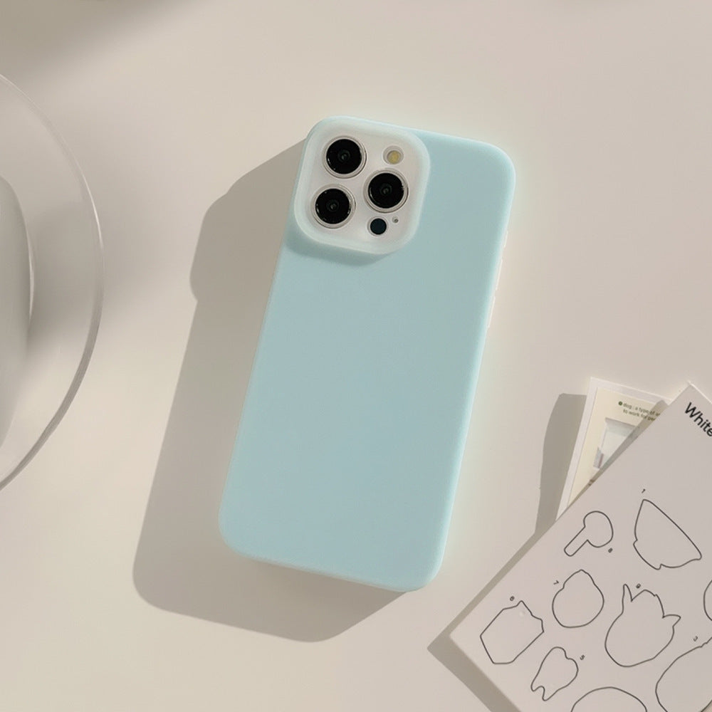 Jelly Liquid Phone Case Drop-resistant Solid Color