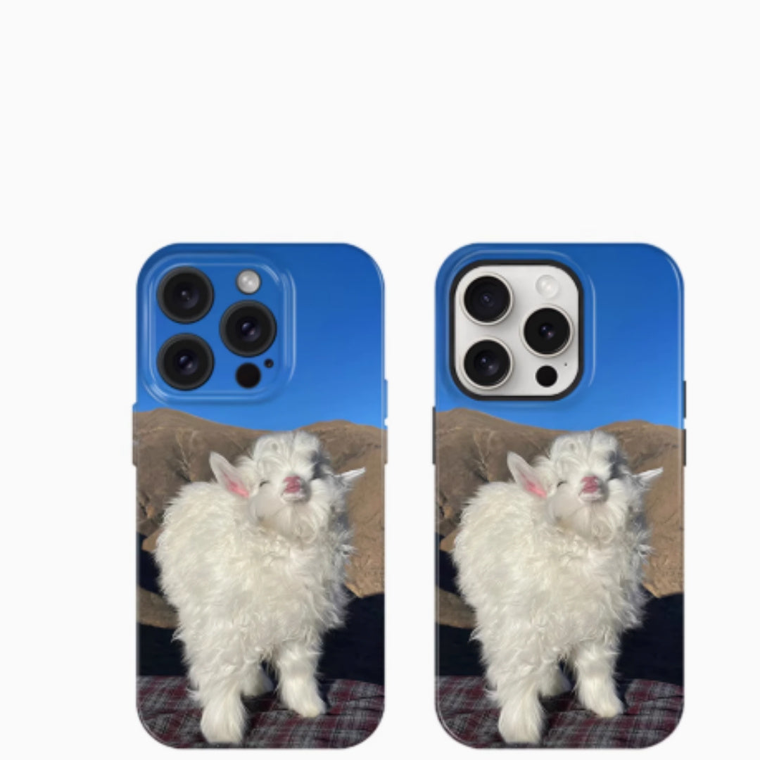 Kiss The Lamb Applicable To IPhone15promax Mobile Phone Case Film Two-in-One - SNAPORIZE