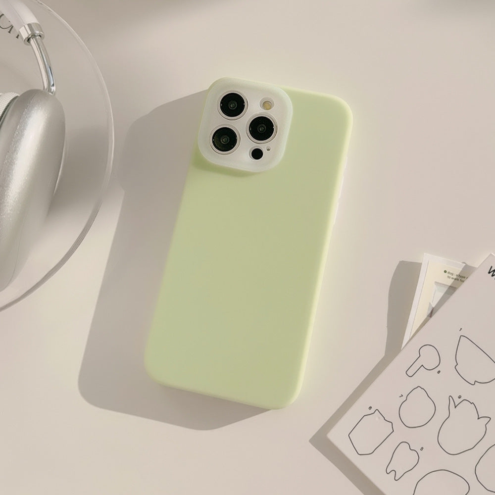 Jelly Liquid Phone Case Drop-resistant Solid Color