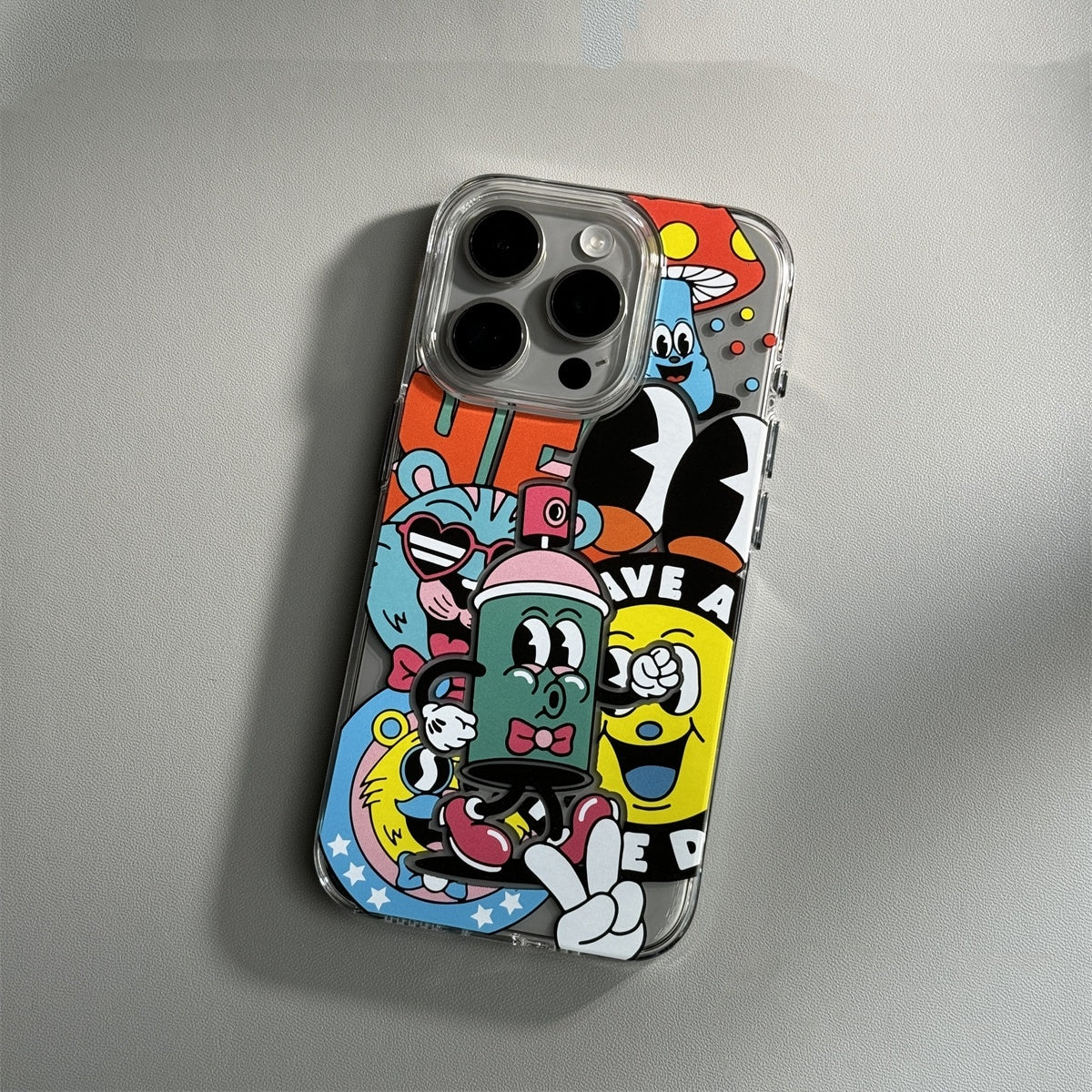 Cartoon Transparent 15promax Phone Case Soft Shell Anti Drop - SNAPORIZE