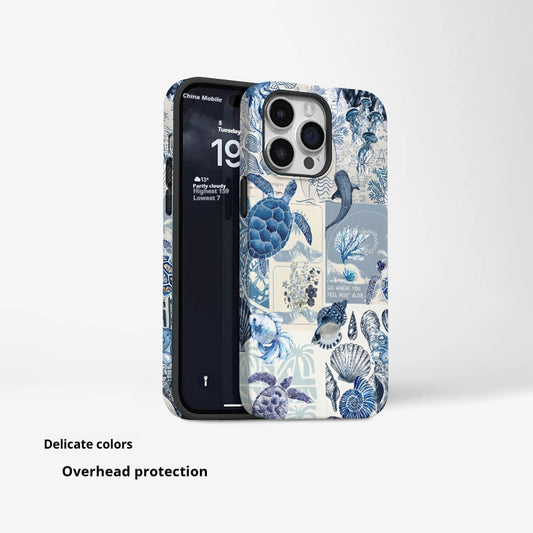 Creative And Minimalist Marine Bio Printed Phone Case - SNAPORIZE