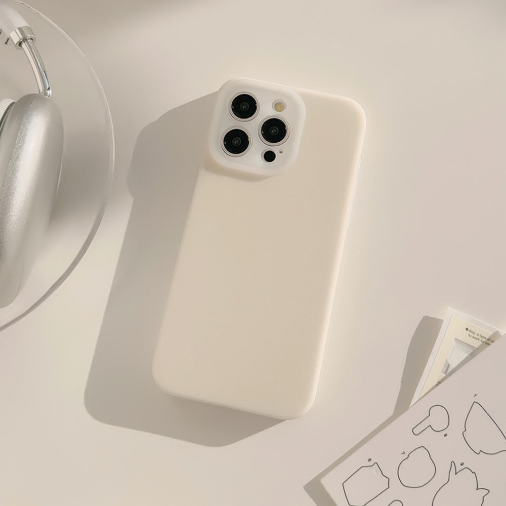 Jelly Liquid Phone Case Drop-resistant Solid Color