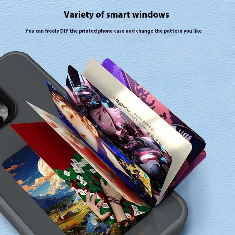 New DIY E-ink Screen NFC Color Projection Screen Four Colors Phone Case - SNAPORIZE