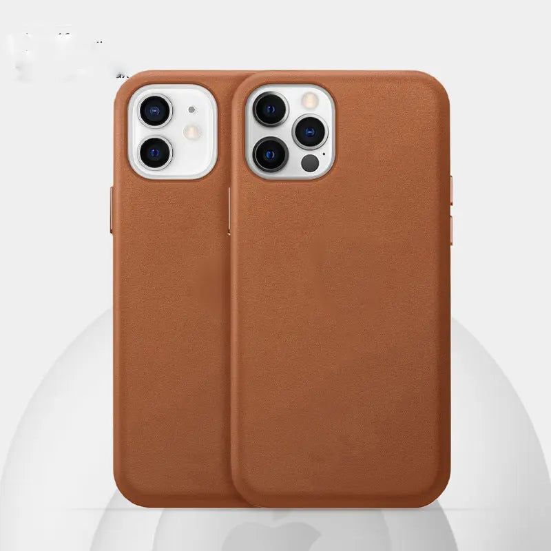 Leather Phone Case 12 Leather Protective Cover Magnetic Leather - SNAPORIZE