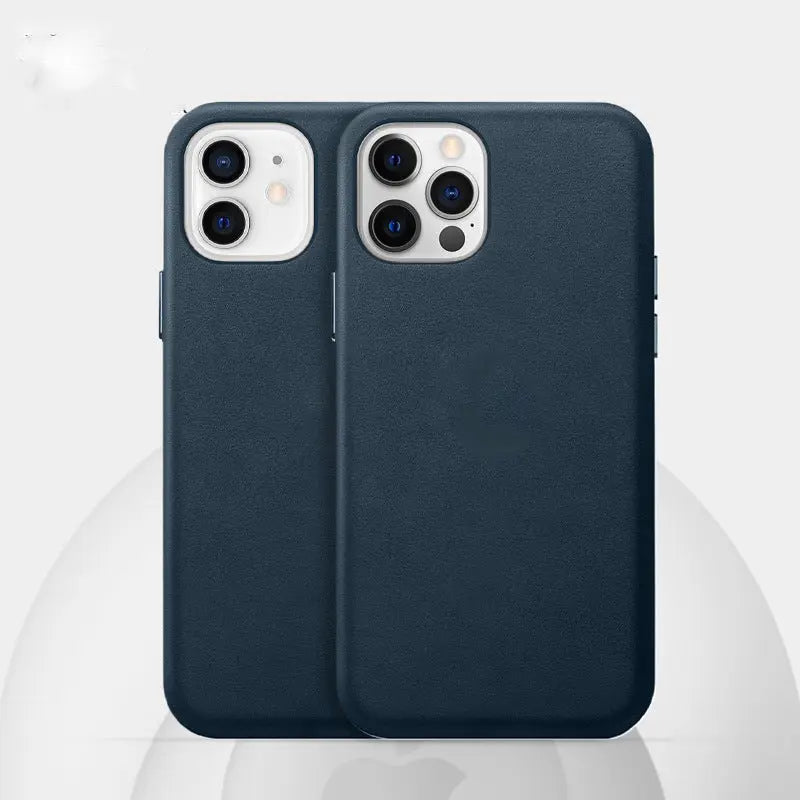 Leather Phone Case 12 Leather Protective Cover Magnetic Leather - SNAPORIZE