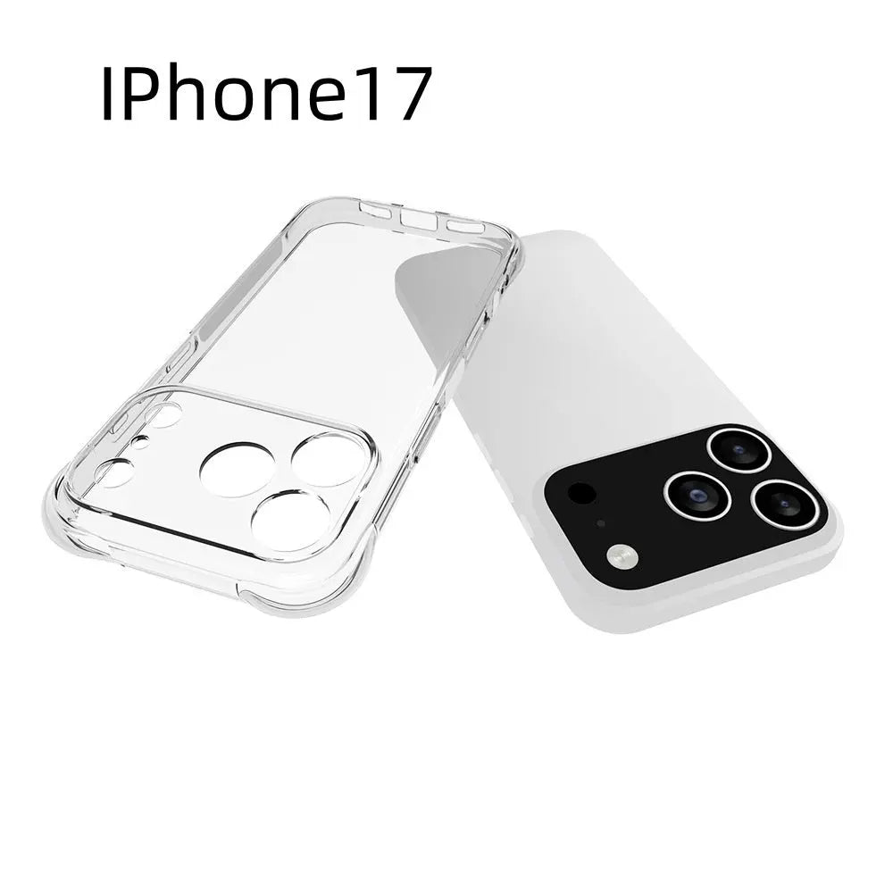 Transparent TPU Four-corner Drop-resistant Phone Case - SNAPORIZE
