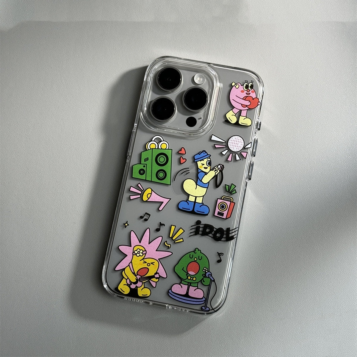 Cartoon Transparent 15promax Phone Case Soft Shell Anti Drop - SNAPORIZE