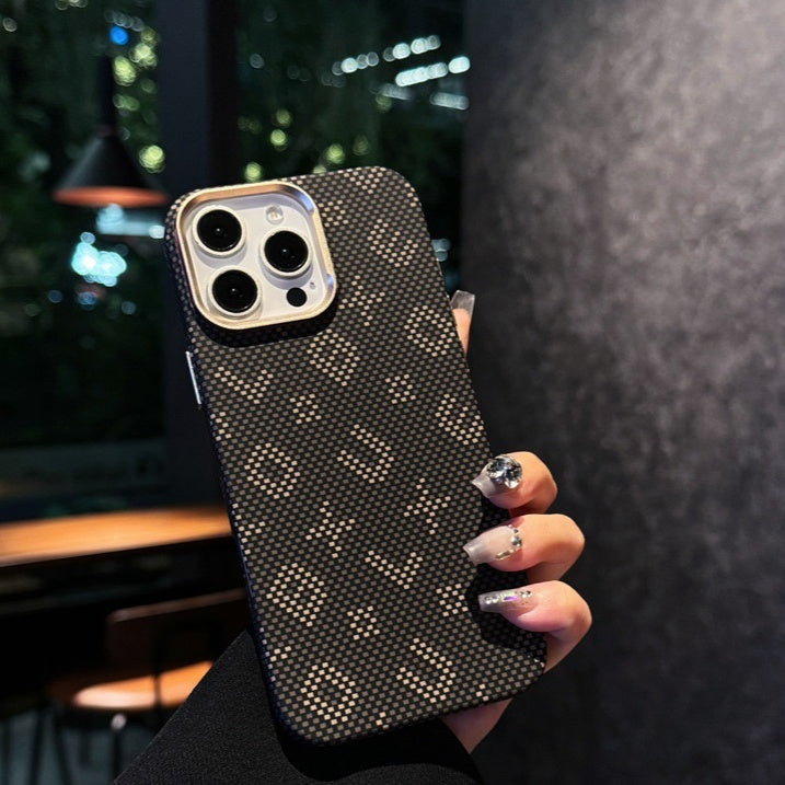 Creative Luminous Carbon Fiber Grain Magnetic Suction Phone Case - SNAPORIZE