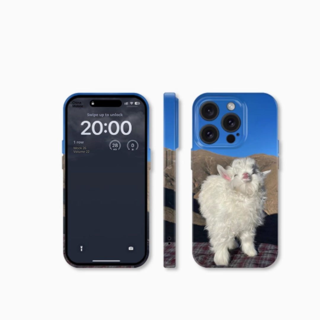 Kiss The Lamb Applicable To IPhone15promax Mobile Phone Case Film Two-in-One - SNAPORIZE