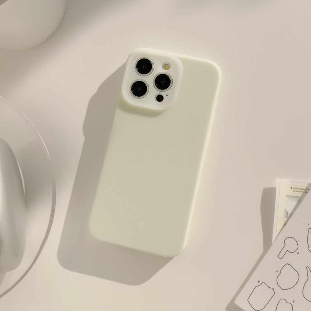 Jelly Liquid Phone Case Drop-resistant Solid Color