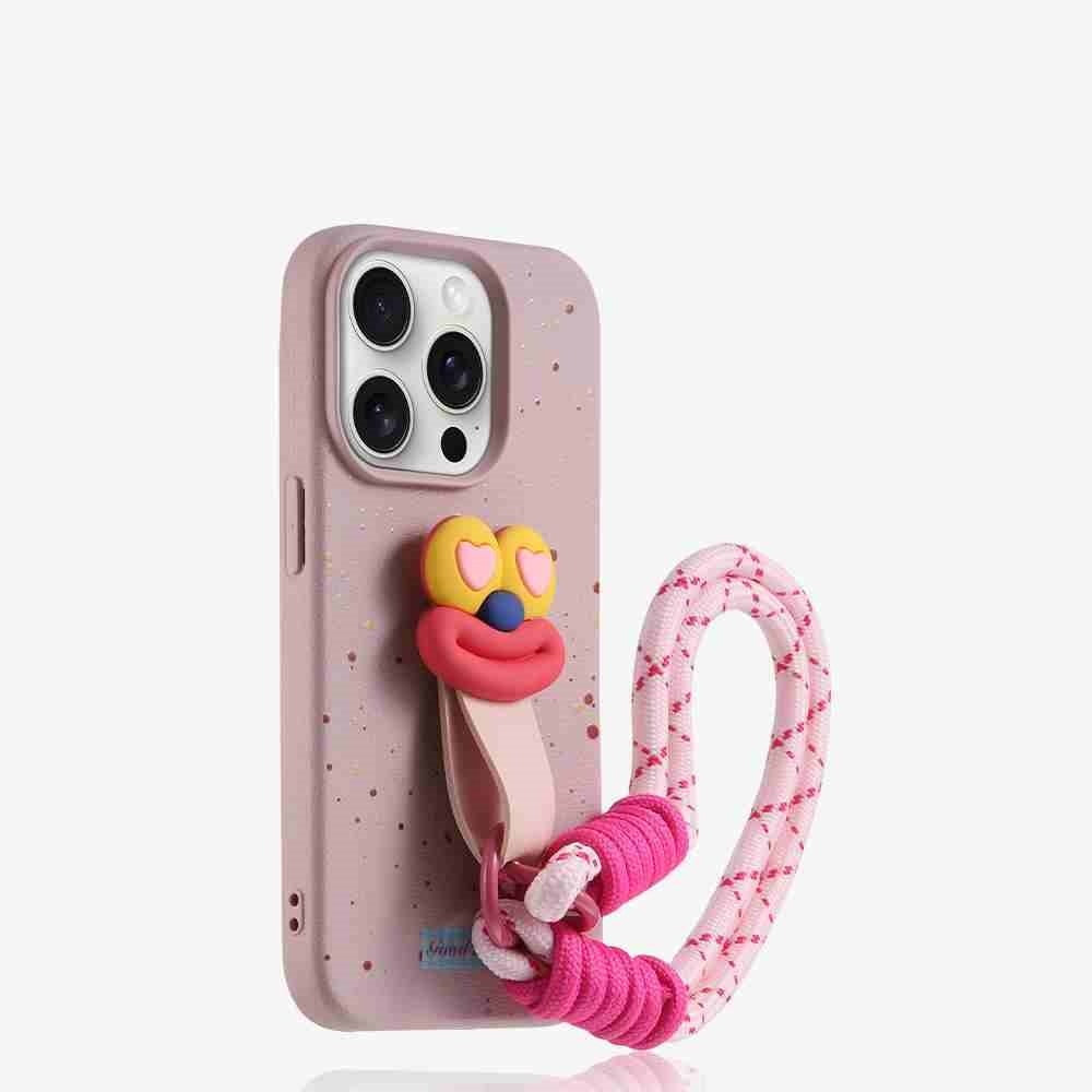 Silicone Drop-resistant Splash-ink Sausage Phone Case With Lanyard - SNAPORIZE