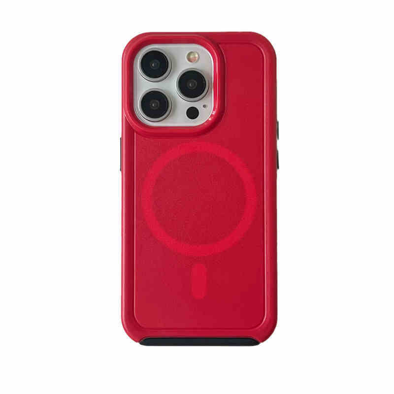 Magnetic Matte Wireless Charging Solid Color Silicone Phone Case - SNAPORIZE