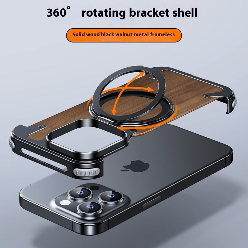Phone Case Metal 360 Rotating Bracket Frameless Magnetic Suction - SNAPORIZE