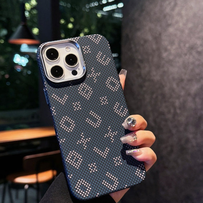 Creative Luminous Carbon Fiber Grain Magnetic Suction Phone Case - SNAPORIZE