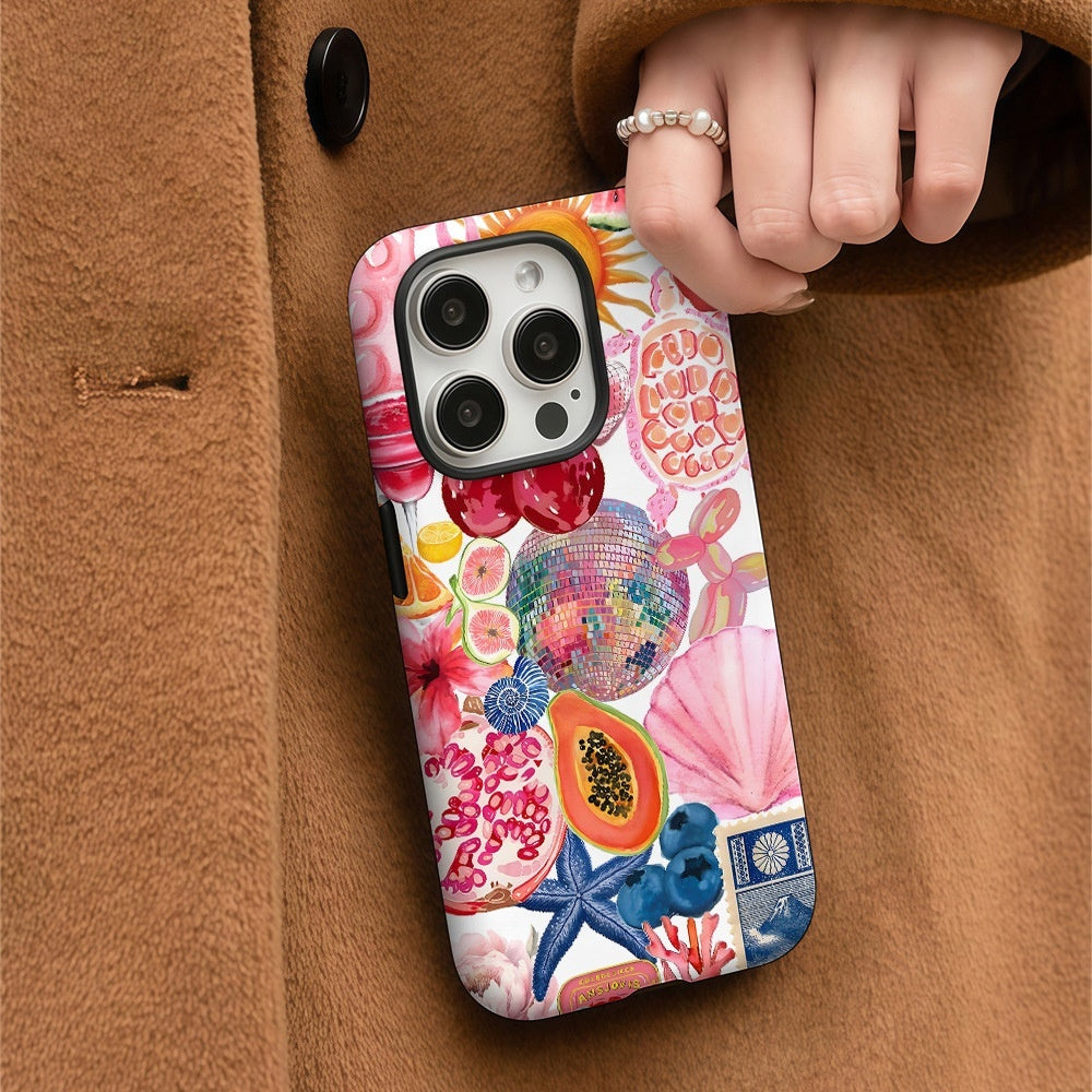 Creative And Minimalist Marine Bio Printed Phone Case - SNAPORIZE