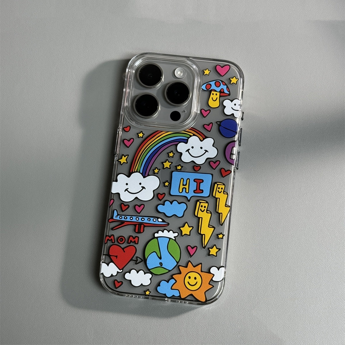 Cartoon Transparent 15promax Phone Case Soft Shell Anti Drop - SNAPORIZE