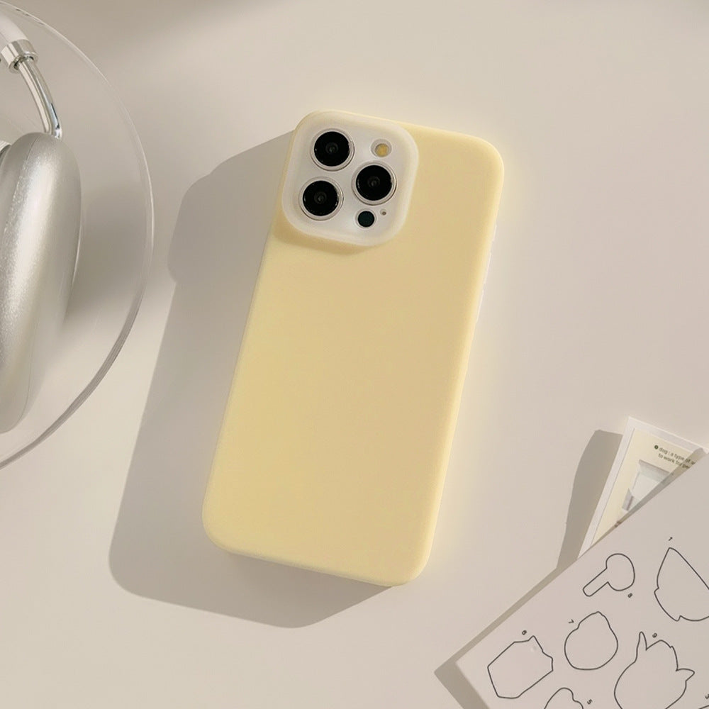 Jelly Liquid Phone Case Drop-resistant Solid Color