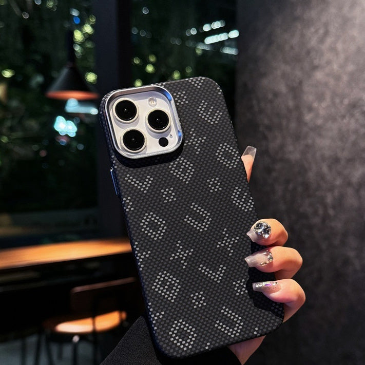 Creative Luminous Carbon Fiber Grain Magnetic Suction Phone Case - SNAPORIZE