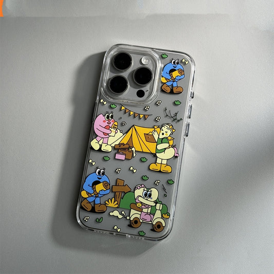 Cartoon Transparent 15promax Phone Case Soft Shell Anti Drop - SNAPORIZE