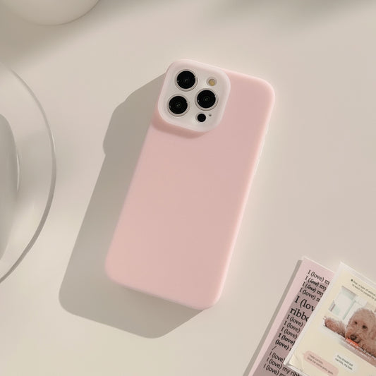 Jelly Liquid Phone Case Drop-resistant Solid Color