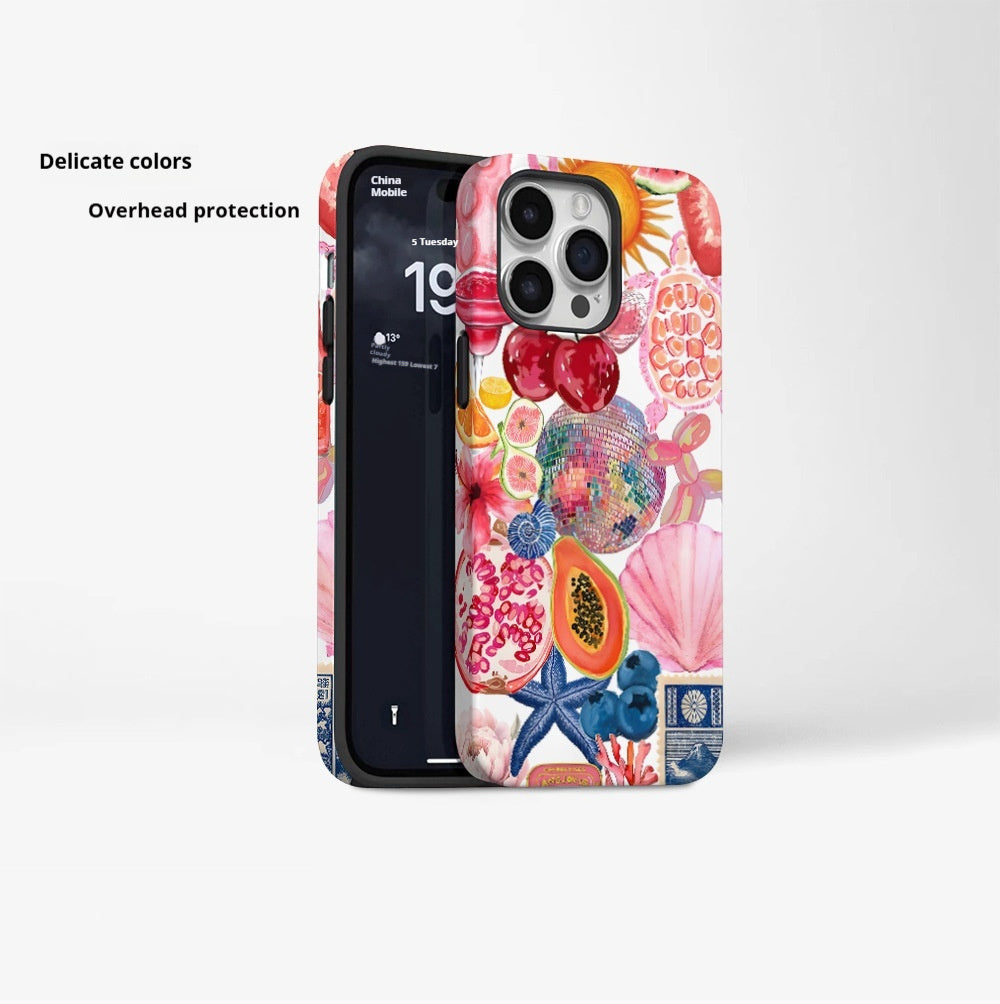 Creative And Minimalist Marine Bio Printed Phone Case - SNAPORIZE