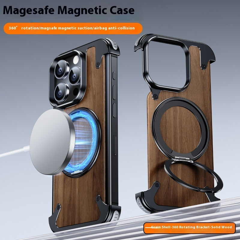 Phone Case Metal 360 Rotating Bracket Frameless Magnetic Suction - SNAPORIZE